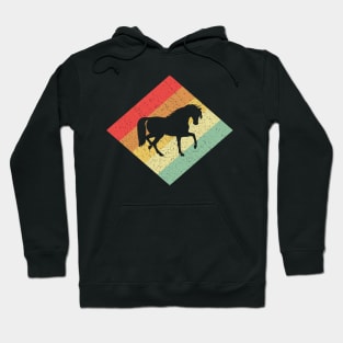 Retro Vintage 80s Horses Gift For Horse Lovers Hoodie